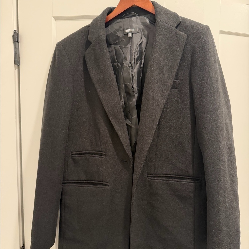 Missguided Black Women's Single-Breasted Blazer